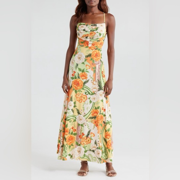 Agua Bendita Dresses & Skirts - Agua Bendita Arista Ete Strapless Maxi Cover-Up Dress